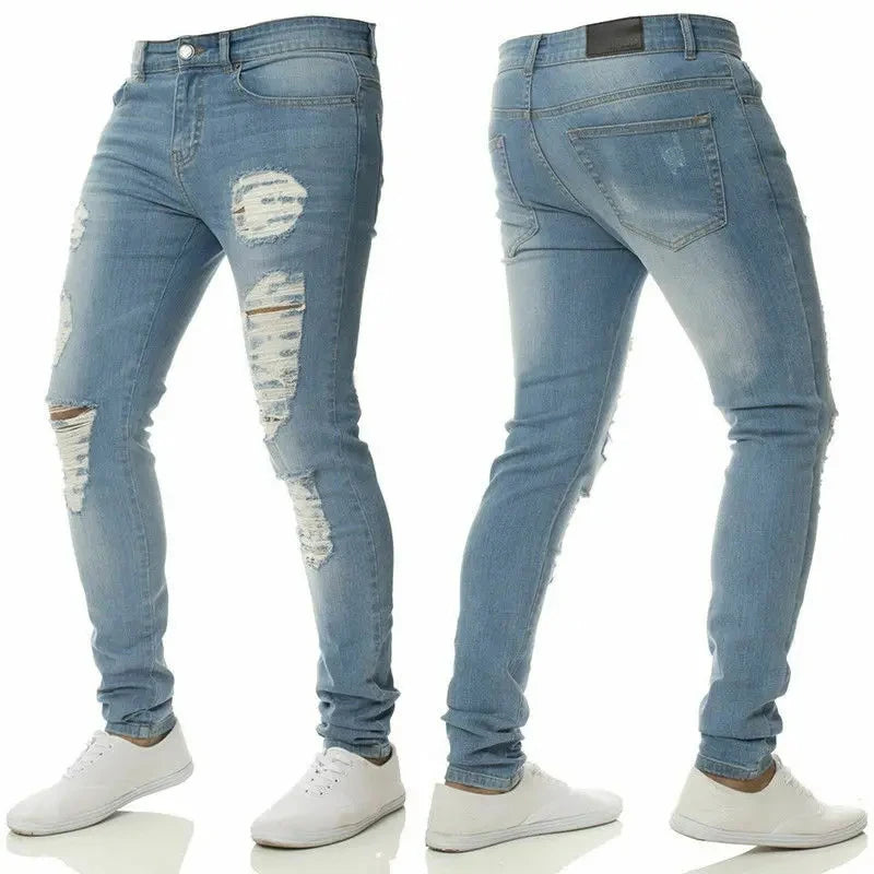 Stretchy Ripped Jeans