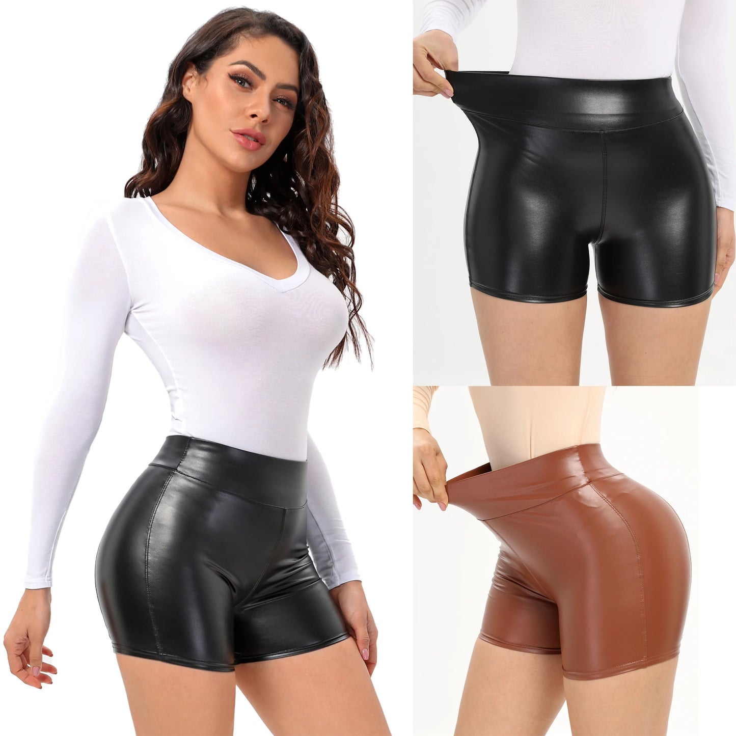 Sexy Summer Leather Shorts