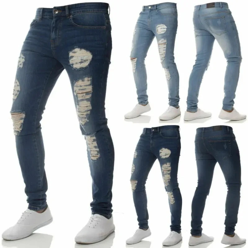 Stretchy Ripped Jeans