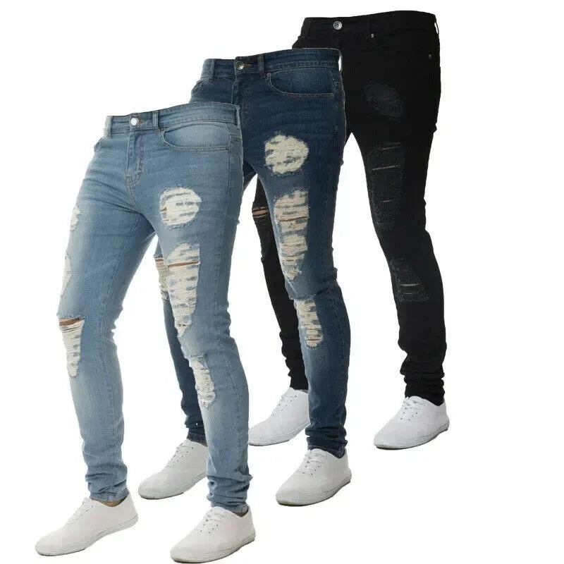 Stretchy Ripped Jeans