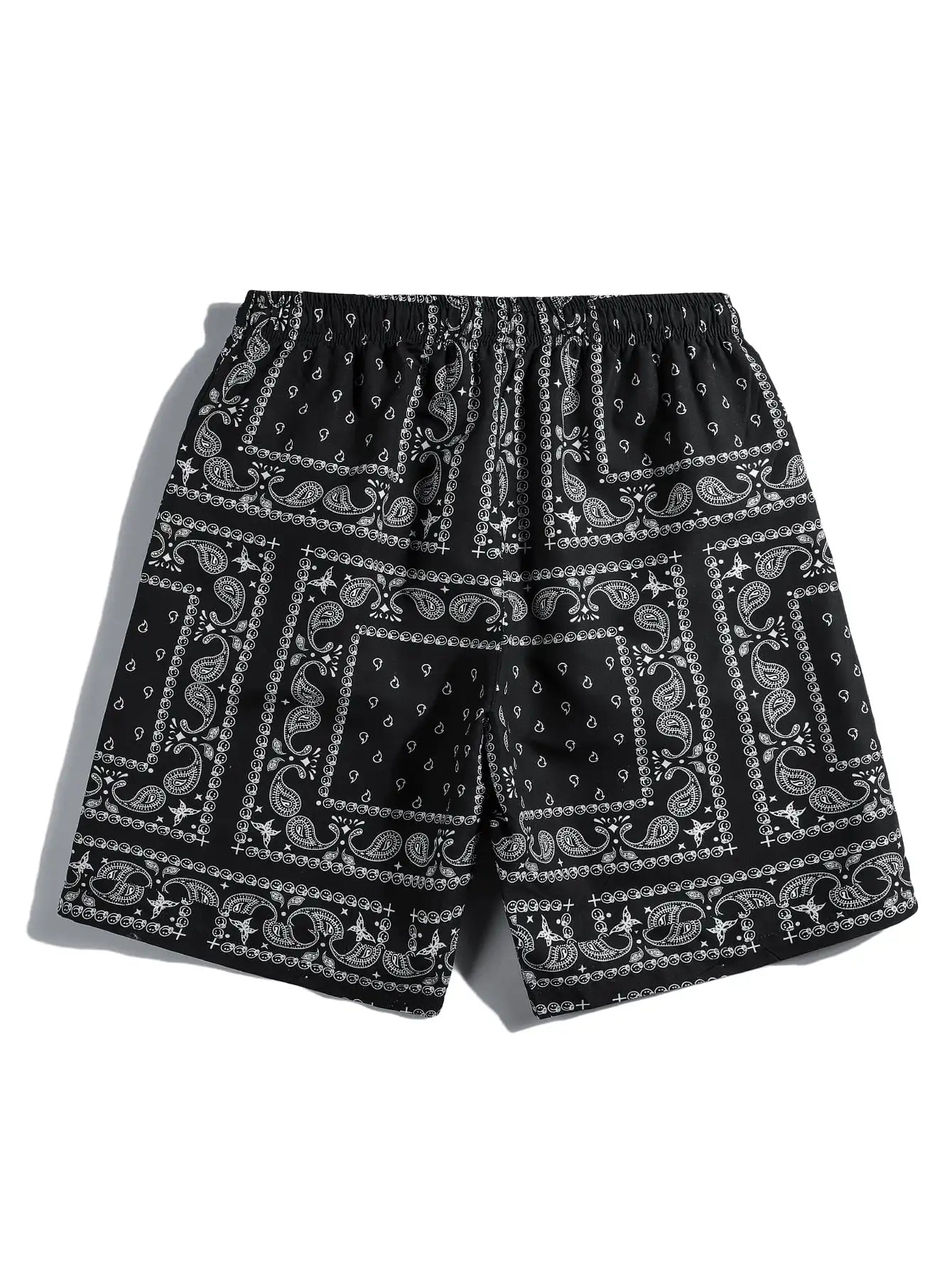 Casual Paisley Print Shorts