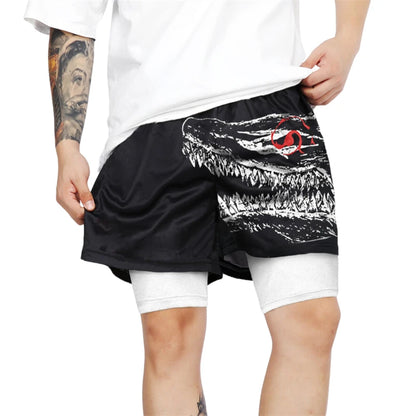 Gothic Punk Skull Shorts