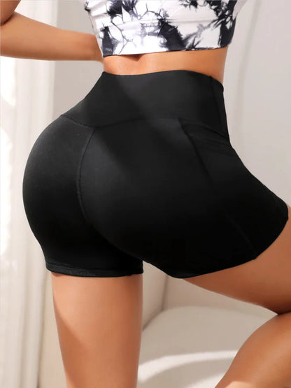 Women High Waist Yoga Shorts